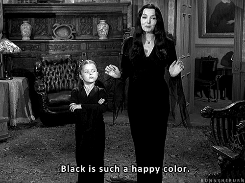 Black is Such a Happy Color (Gif)